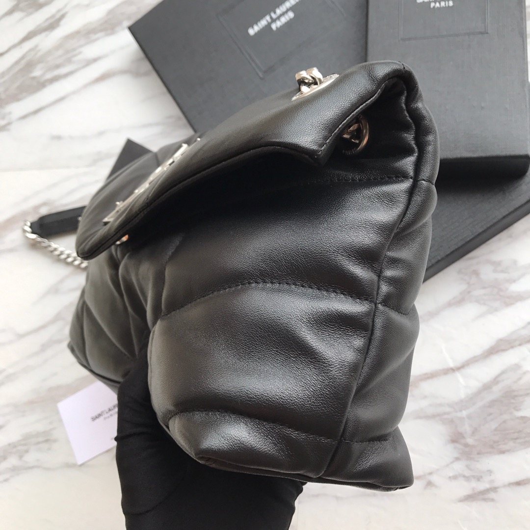 LOULOU PUFFER SMALL BAG IN QUILTED LAMBSKIN, YSL SAINT LAURENT 577476