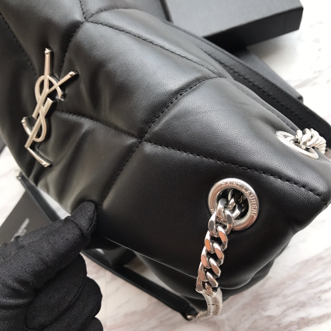 LOULOU PUFFER SMALL BAG IN QUILTED LAMBSKIN, YSL SAINT LAURENT 577476