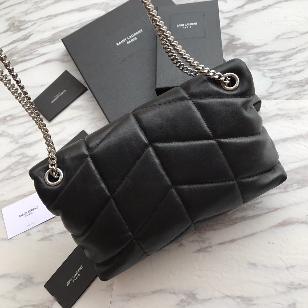 LOULOU PUFFER SMALL BAG IN QUILTED LAMBSKIN, YSL SAINT LAURENT 577476