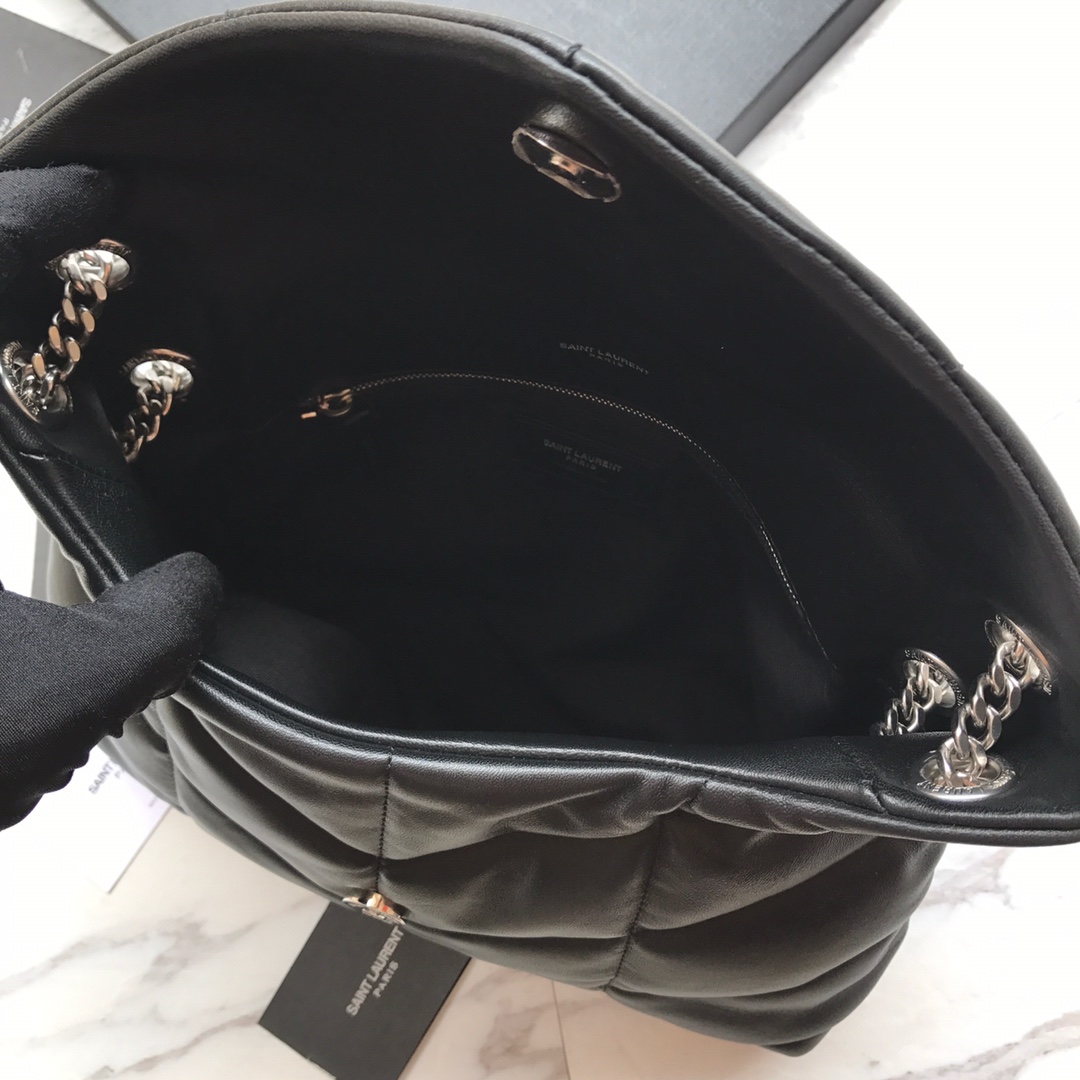 LOULOU PUFFER SMALL BAG IN QUILTED LAMBSKIN, YSL SAINT LAURENT 577476