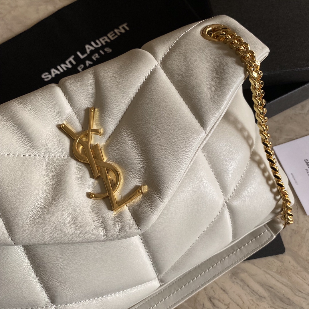 LOULOU PUFFER SMALL BAG IN QUILTED LAMBSKIN, YSL SAINT LAURENT 577476