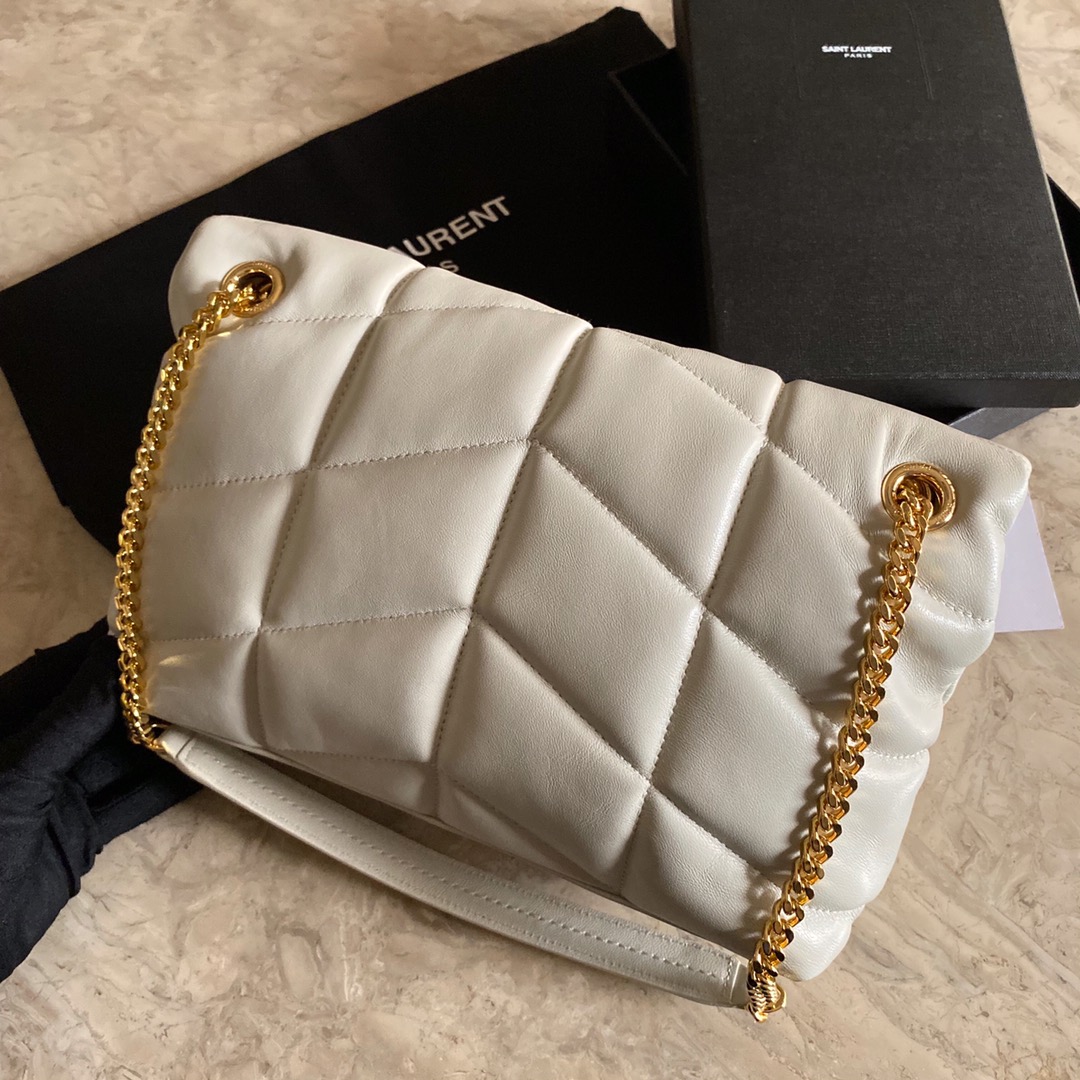 LOULOU PUFFER SMALL BAG IN QUILTED LAMBSKIN, YSL SAINT LAURENT 577476