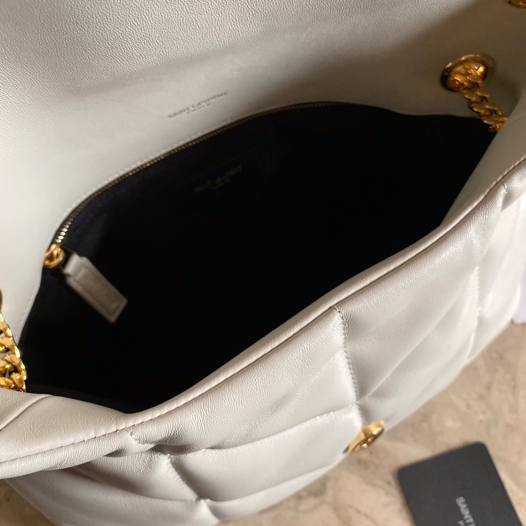 LOULOU PUFFER SMALL BAG IN QUILTED LAMBSKIN, YSL SAINT LAURENT 577476