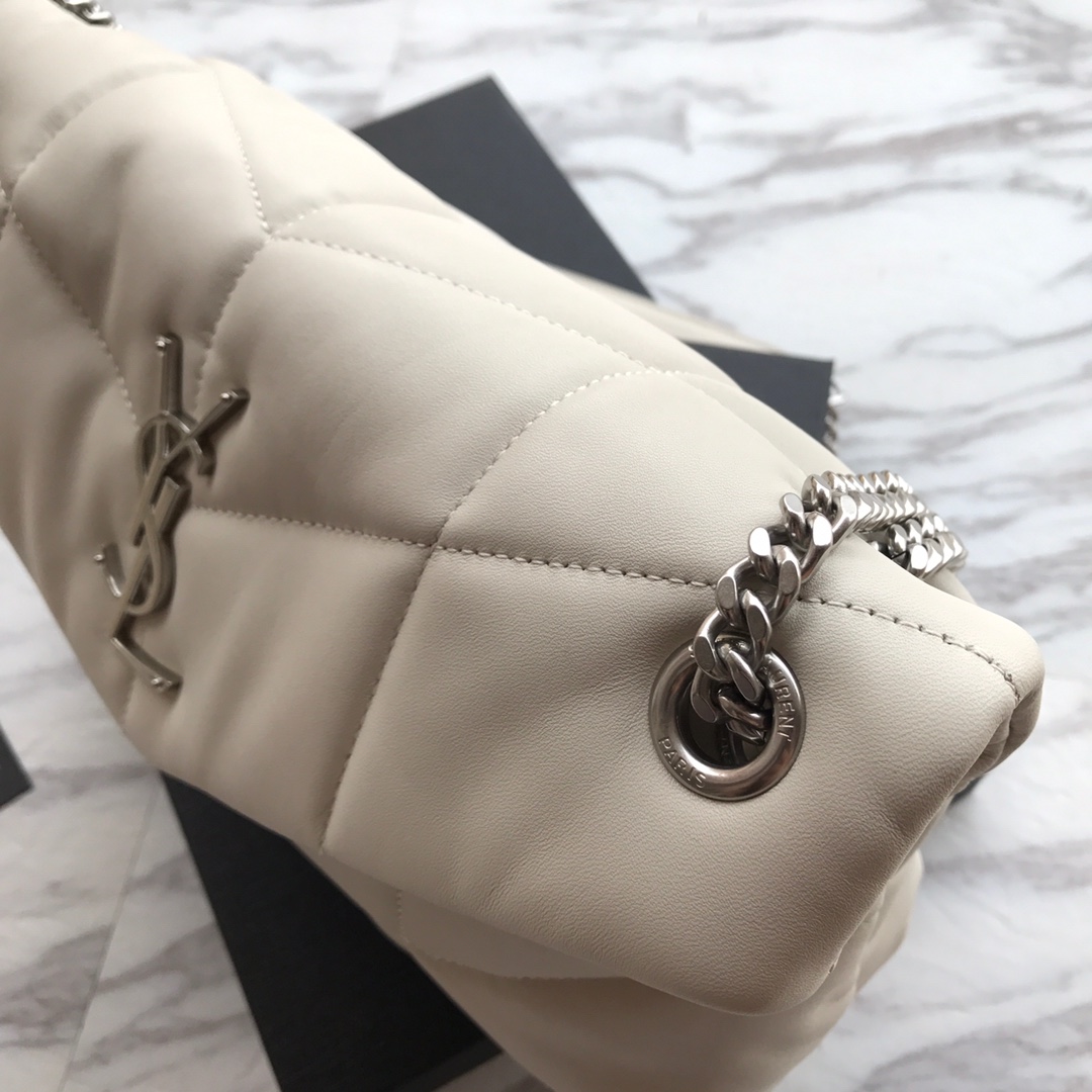 LOULOU PUFFER SMALL BAG IN QUILTED LAMBSKIN, YSL SAINT LAURENT 577476