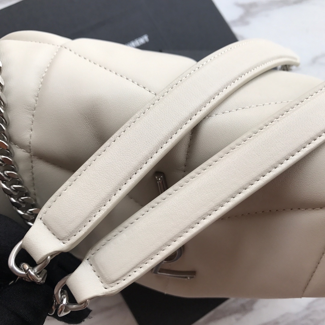 LOULOU PUFFER SMALL BAG IN QUILTED LAMBSKIN, YSL SAINT LAURENT 577476