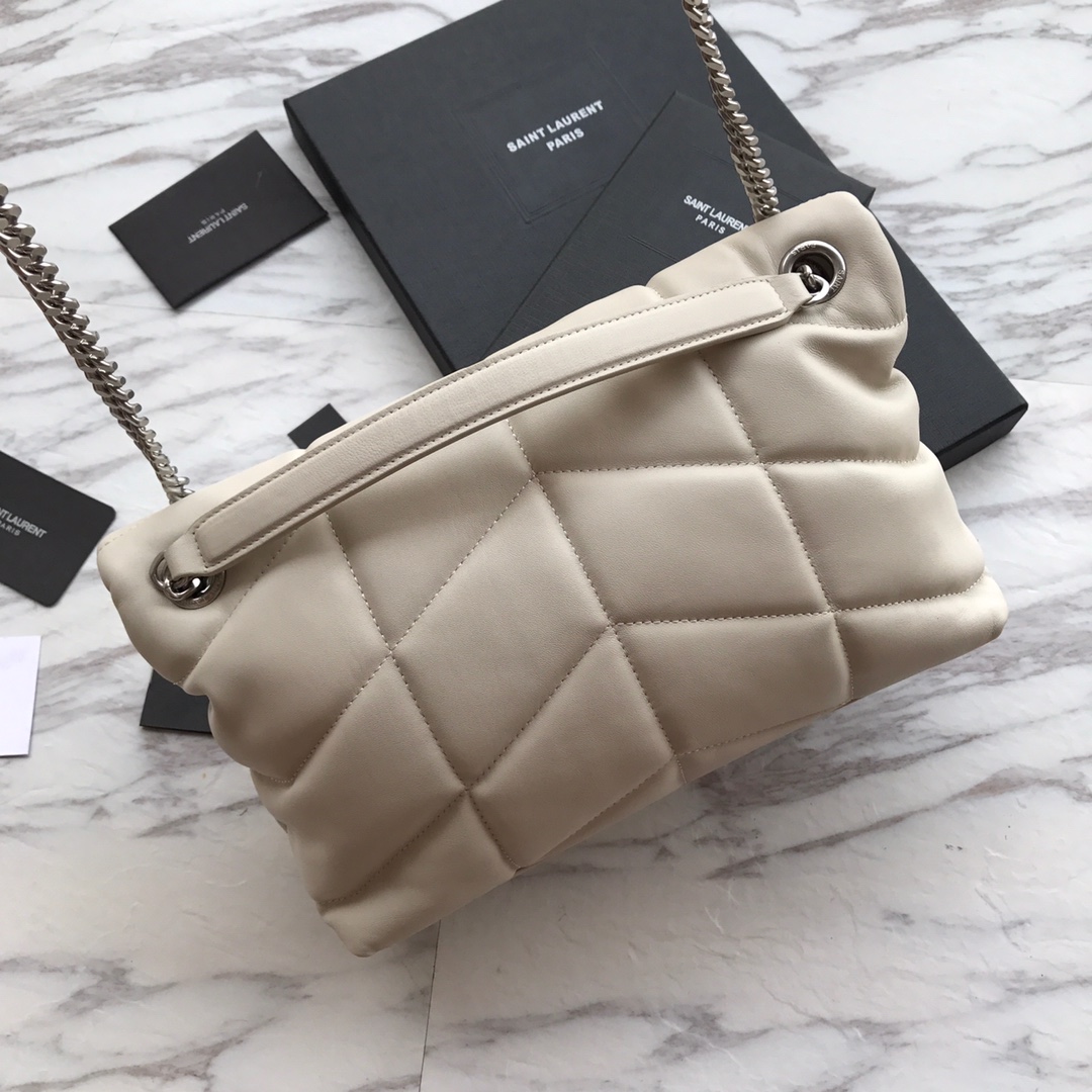 LOULOU PUFFER SMALL BAG IN QUILTED LAMBSKIN, YSL SAINT LAURENT 577476