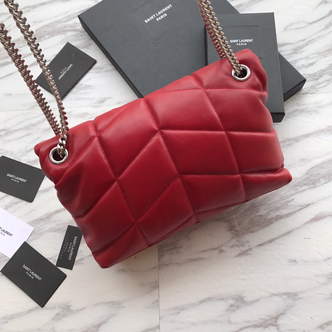 LOULOU PUFFER SMALL BAG IN QUILTED LAMBSKIN, YSL SAINT LAURENT 577476