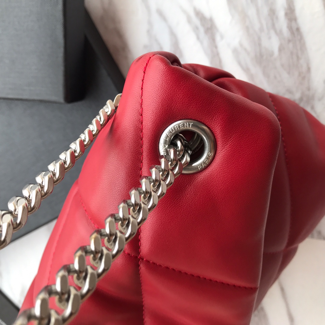 LOULOU PUFFER SMALL BAG IN QUILTED LAMBSKIN, YSL SAINT LAURENT 577476