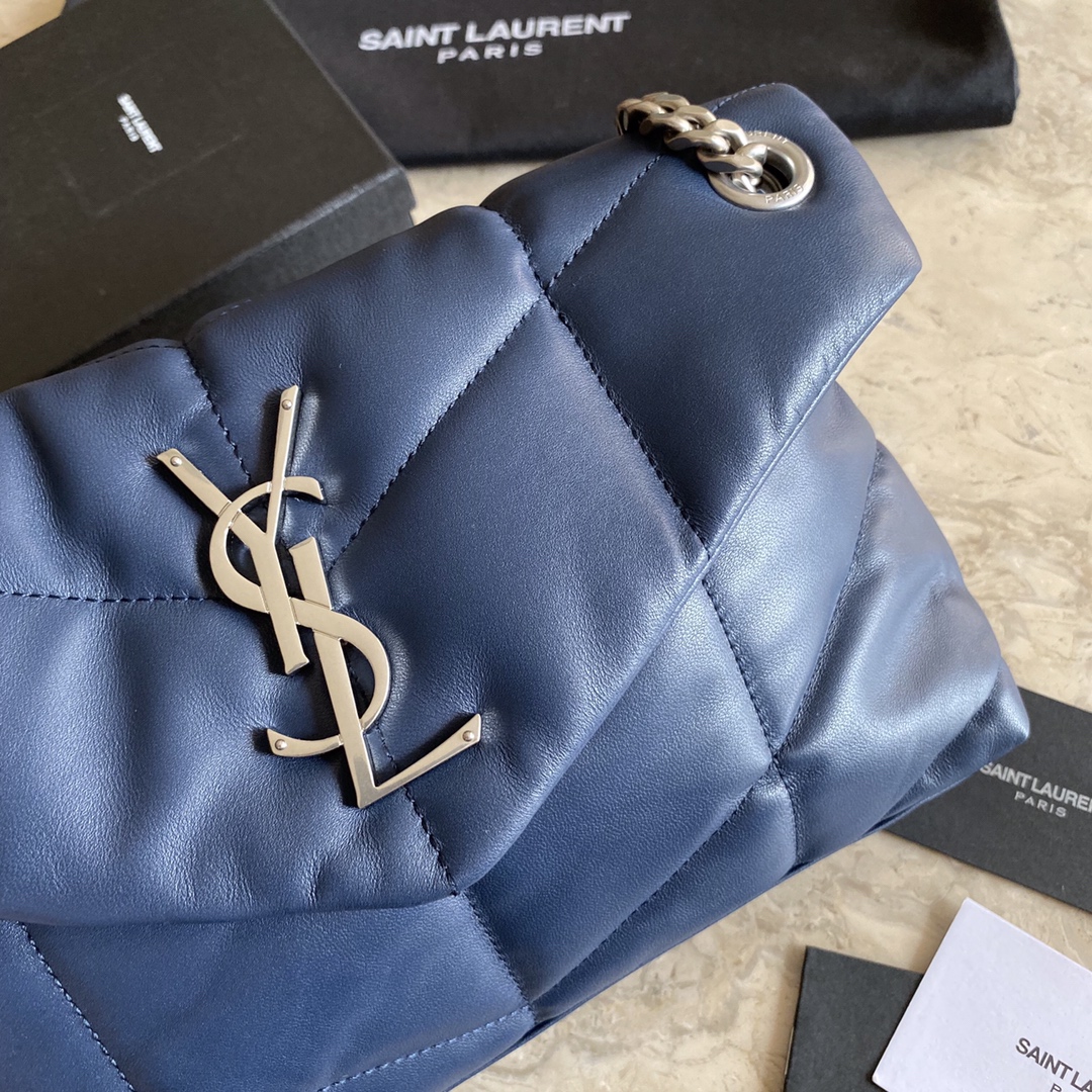 LOULOU PUFFER SMALL BAG IN QUILTED LAMBSKIN, YSL SAINT LAURENT 577476