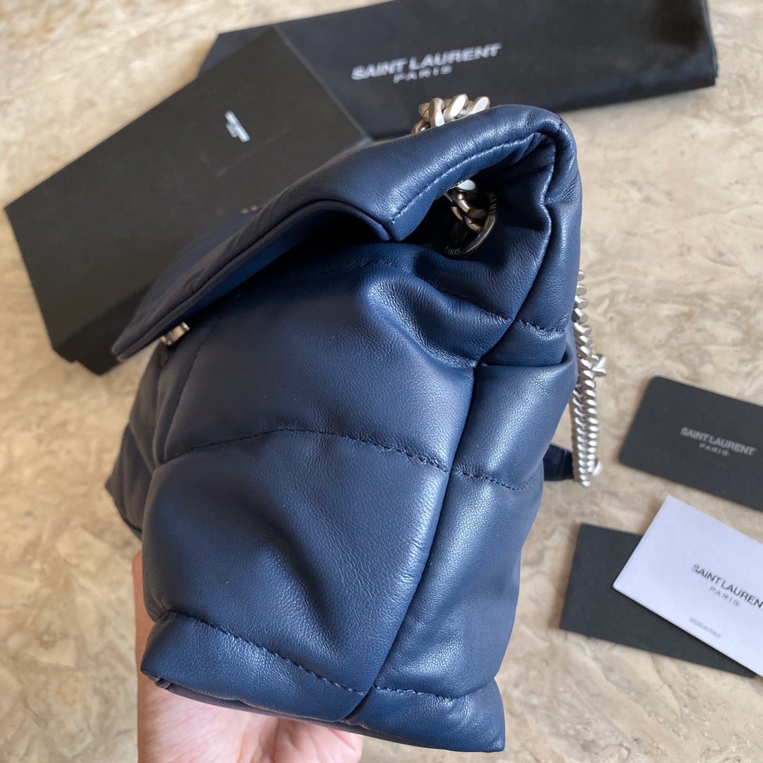 LOULOU PUFFER SMALL BAG IN QUILTED LAMBSKIN, YSL SAINT LAURENT 577476
