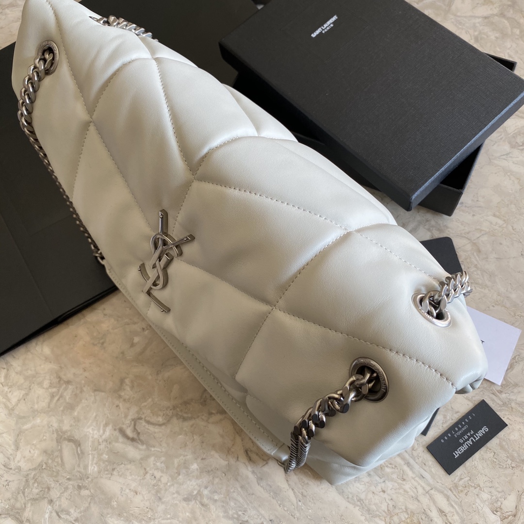 LOULOU PUFFER MEDIUM BAG IN QUILTED LAMBSKIN, YSL SAINT LAURENT 577475