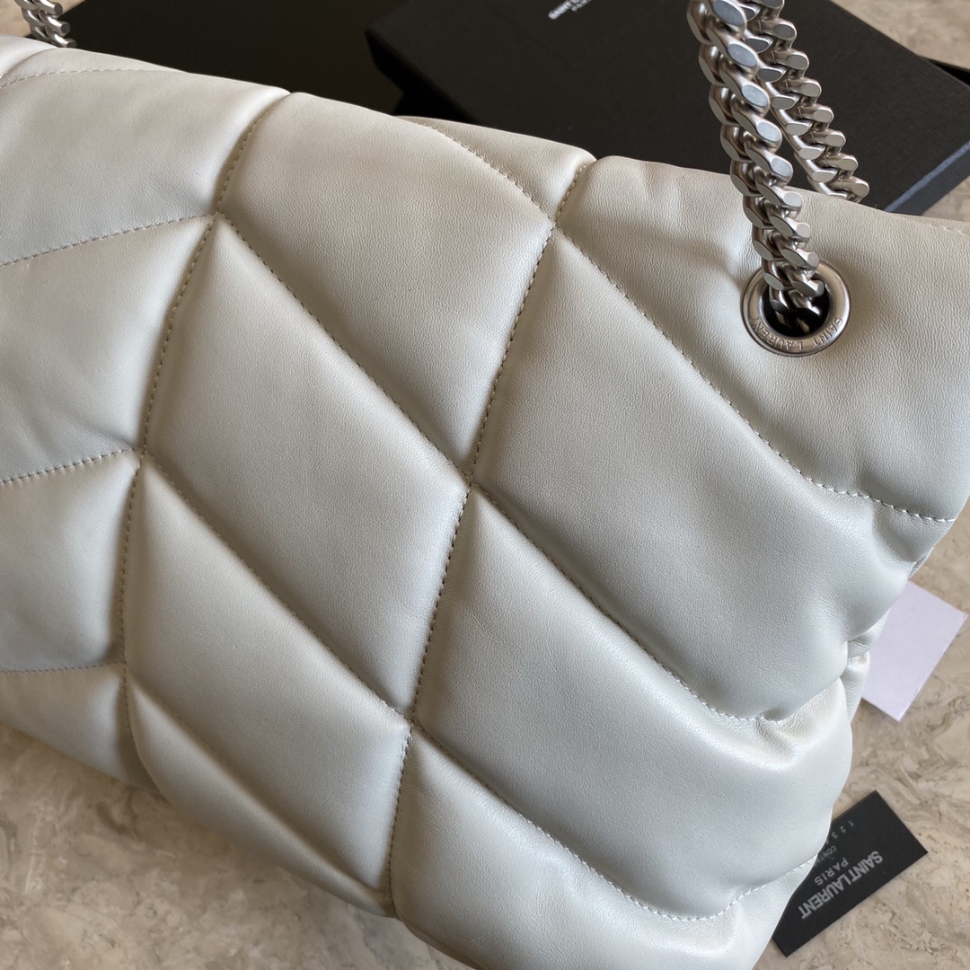 LOULOU PUFFER MEDIUM BAG IN QUILTED LAMBSKIN, YSL SAINT LAURENT 577475