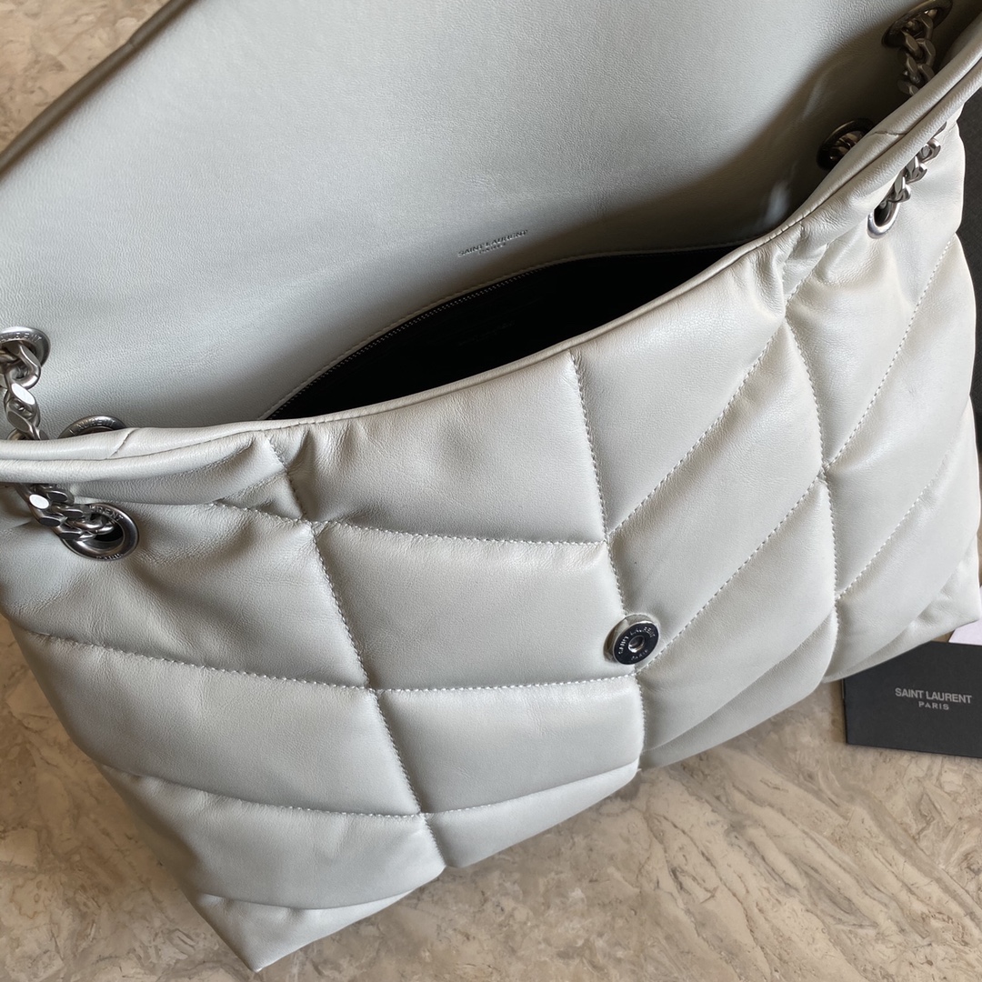 LOULOU PUFFER MEDIUM BAG IN QUILTED LAMBSKIN, YSL SAINT LAURENT 577475
