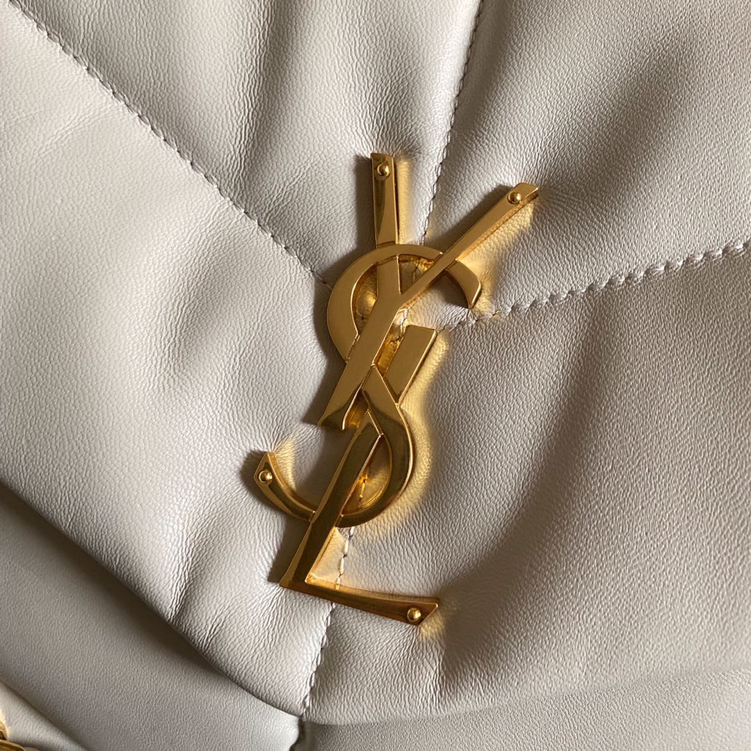 LOULOU PUFFER MEDIUM BAG IN QUILTED LAMBSKIN, YSL SAINT LAURENT 577475