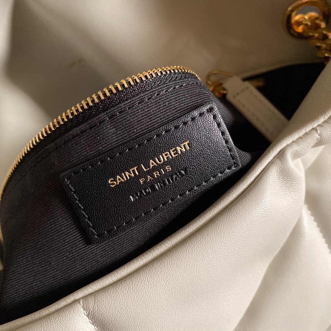 LOULOU PUFFER MEDIUM BAG IN QUILTED LAMBSKIN, YSL SAINT LAURENT 577475