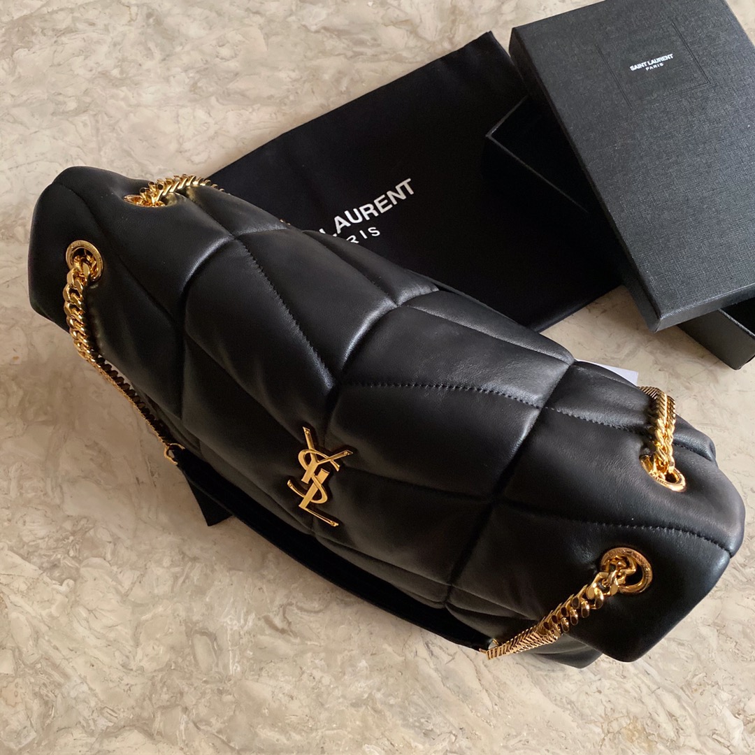 LOULOU PUFFER MEDIUM BAG IN QUILTED LAMBSKIN, YSL SAINT LAURENT 577475