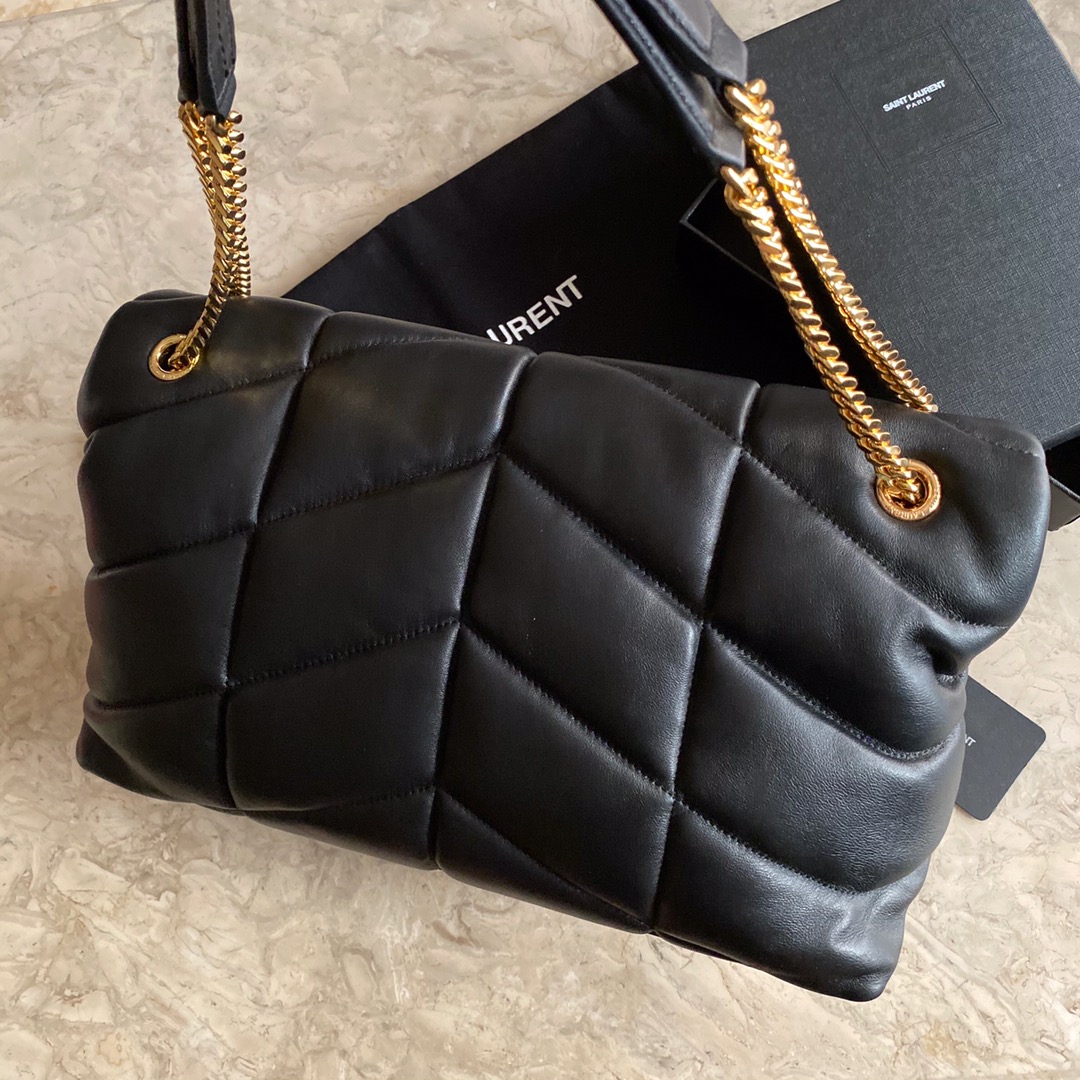 LOULOU PUFFER MEDIUM BAG IN QUILTED LAMBSKIN, YSL SAINT LAURENT 577475
