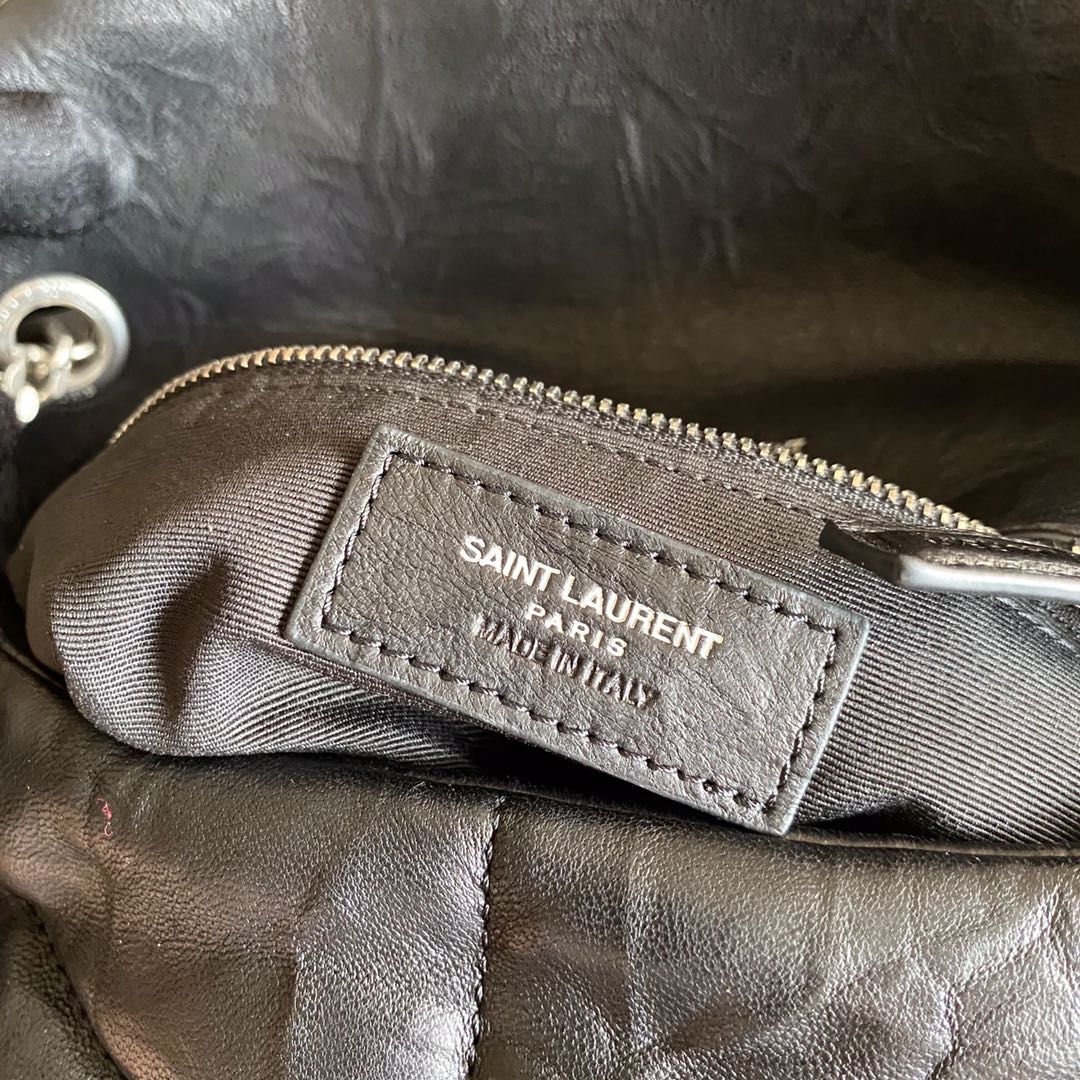 LOULOU PUFFER SMALL BAG IN QUILTED WRINKLY MATTE LEATHER, YSL SAINT LAURENT 577476