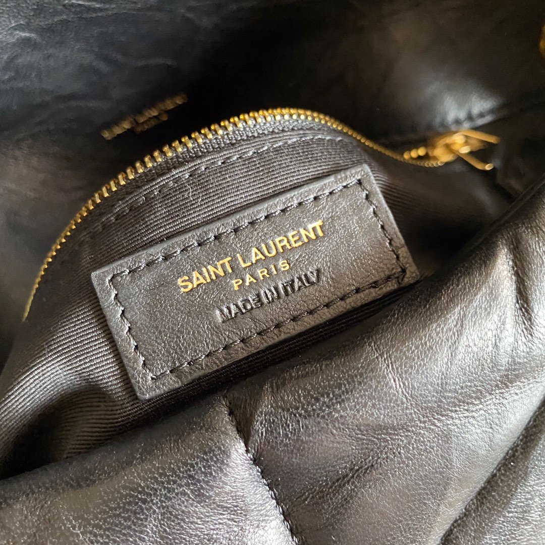 LOULOU PUFFER SMALL BAG IN QUILTED WRINKLY MATTE LEATHER, YSL SAINT LAURENT 577476