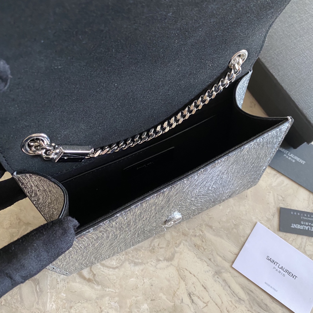 469390 KATE SMALL IN STARDUST PYTHON AND FLUORESCENT YSL, YSL Saint Laurent