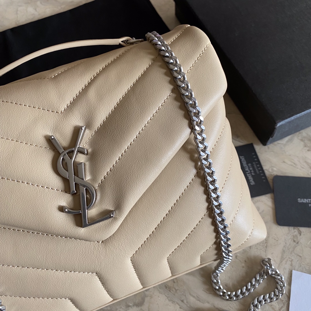 494699 LOULOU SMALL IN MATELASSÉ “Y” LEATHER, YSL SAINT LAURENT
