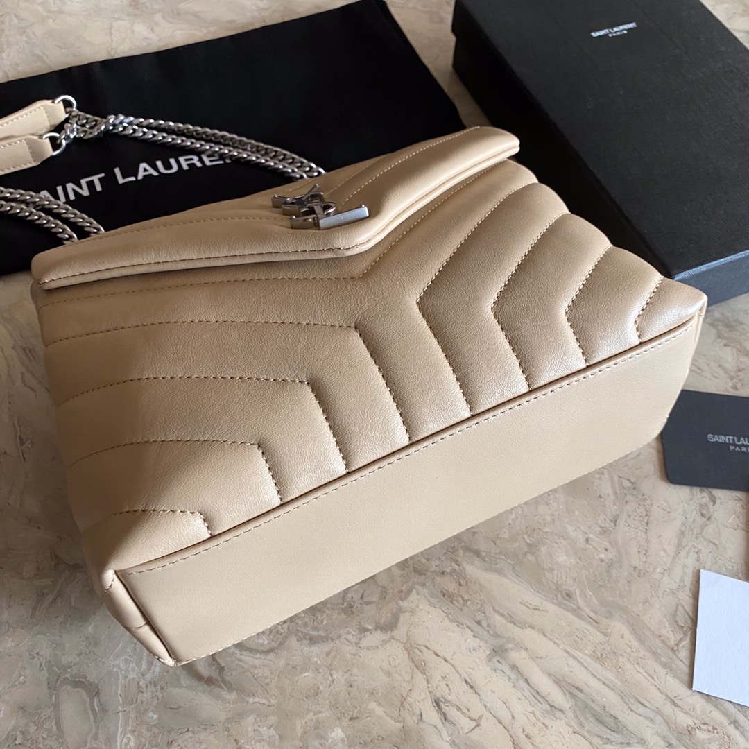 494699 LOULOU SMALL IN MATELASSÉ “Y” LEATHER, YSL SAINT LAURENT