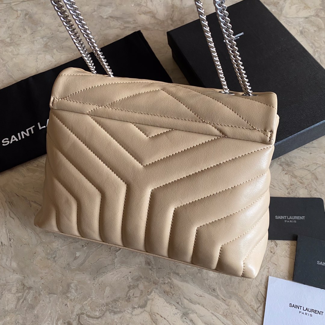 494699 LOULOU SMALL IN MATELASSÉ “Y” LEATHER, YSL SAINT LAURENT