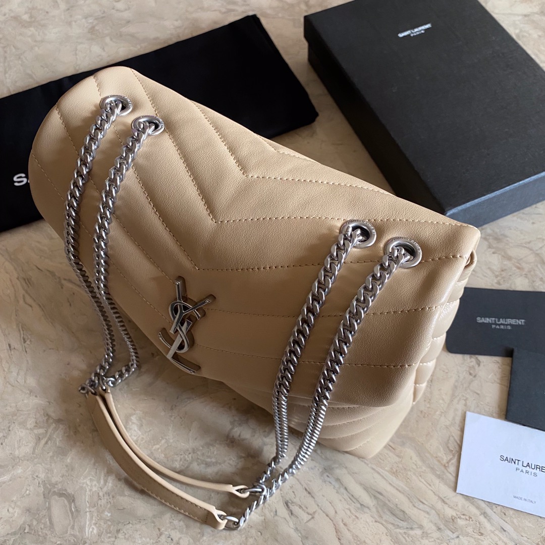 494699 LOULOU SMALL IN MATELASSÉ “Y” LEATHER, YSL SAINT LAURENT