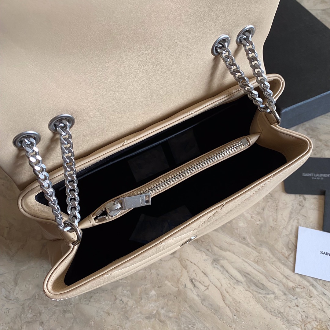 494699 LOULOU SMALL IN MATELASSÉ “Y” LEATHER, YSL SAINT LAURENT