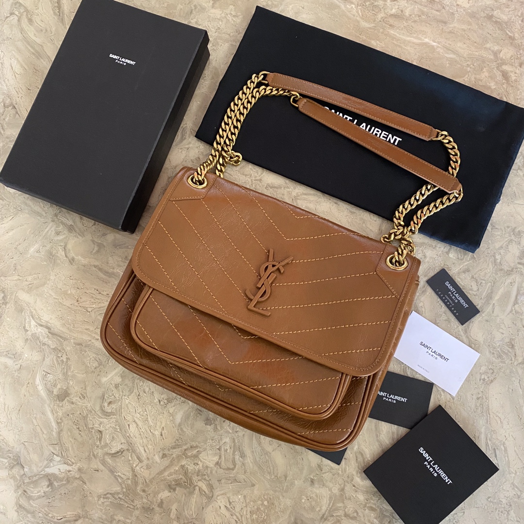 498894 NIKI MEDIUM IN VINTAGE LEATHER, YSL Saint Laurent