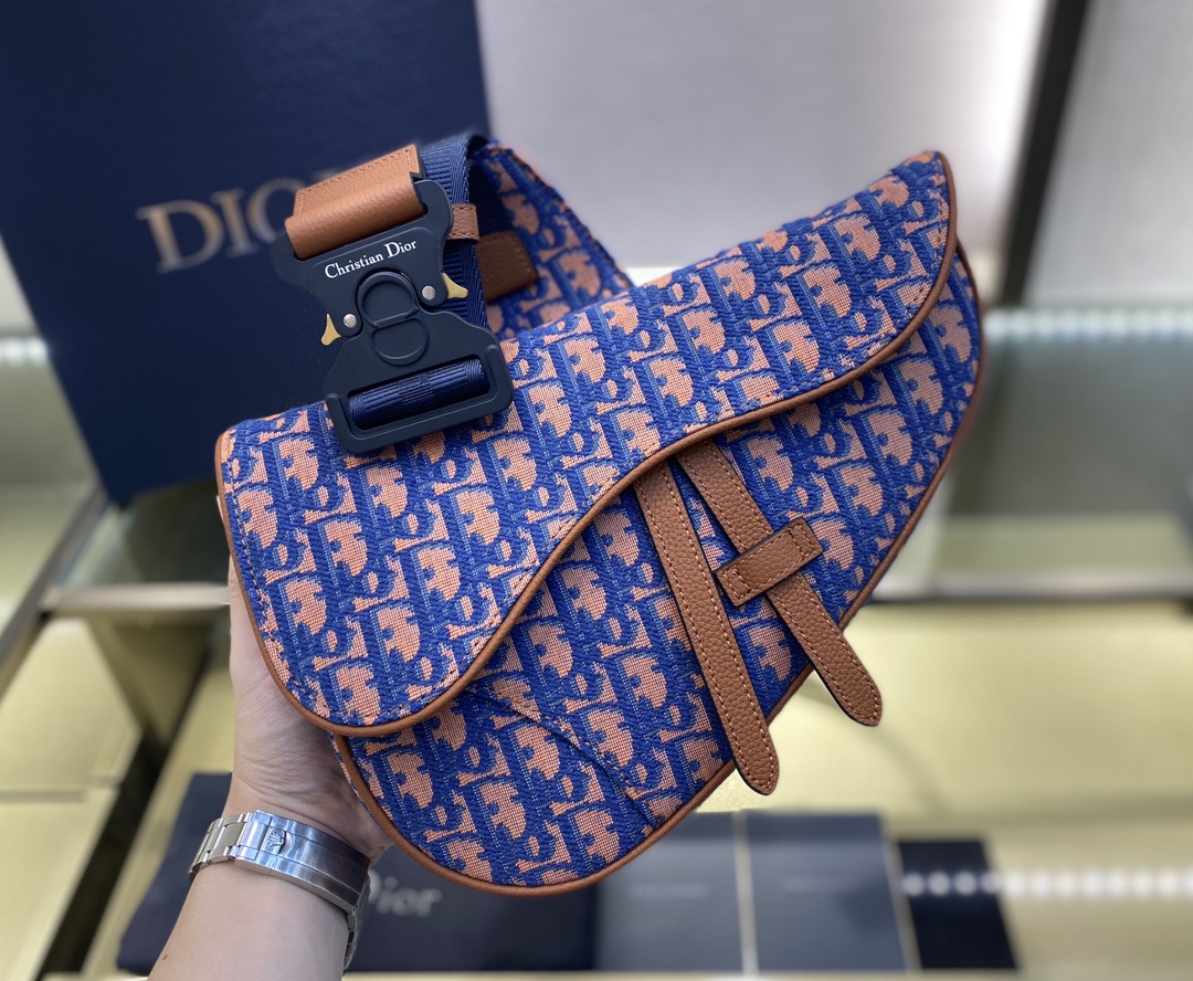 SADDLE BAG, Dior Oblique Jacquard, DIOR