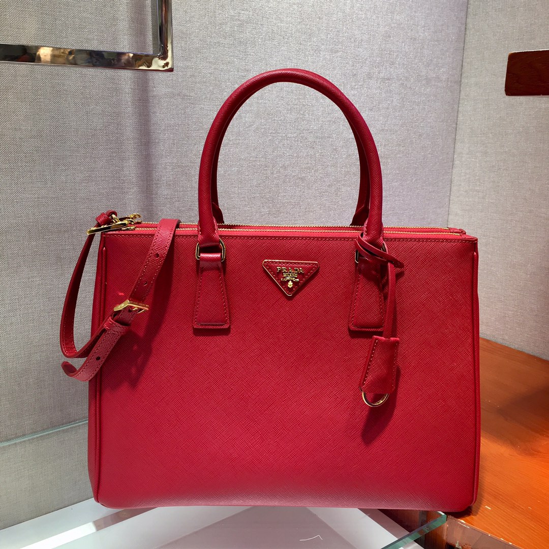Medium Saffiano Leather Prada Galleria Bag, 1BA274