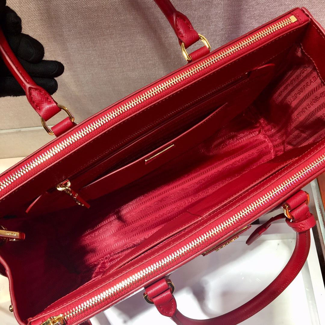 Medium Saffiano Leather Prada Galleria Bag, 1BA274