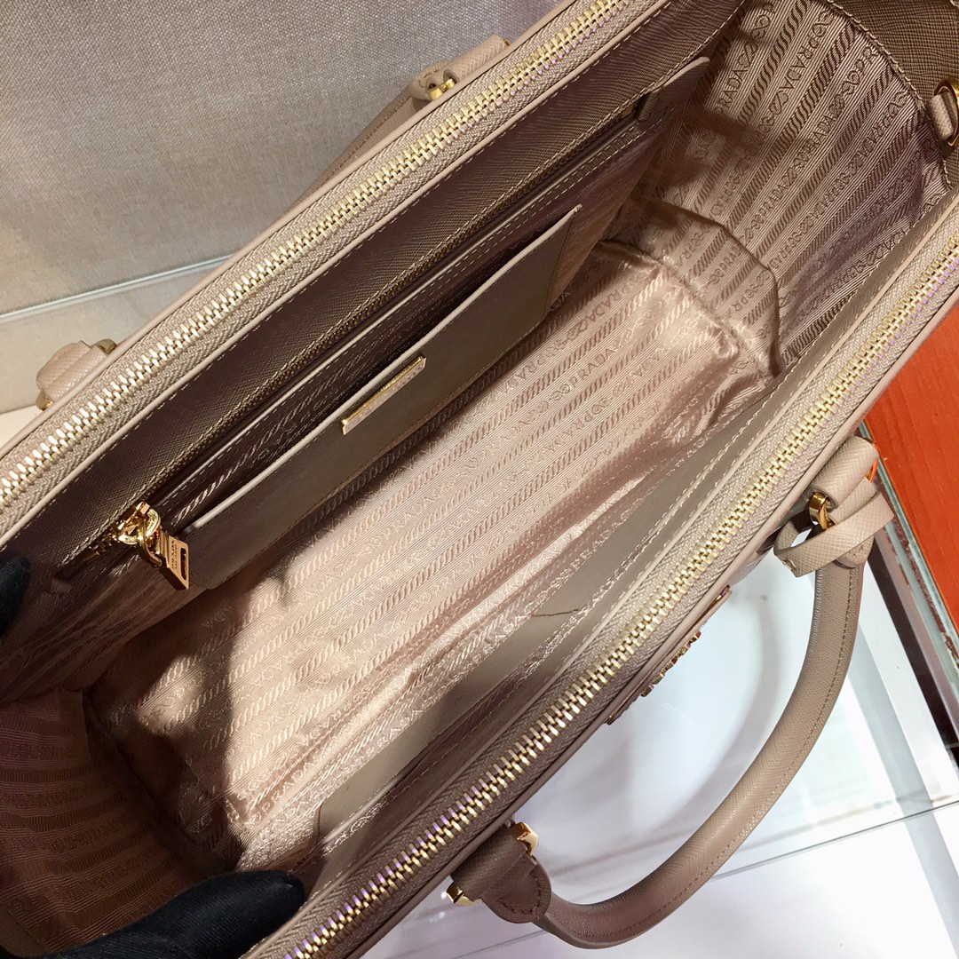 Medium Saffiano Leather Prada Galleria Bag, 1BA274