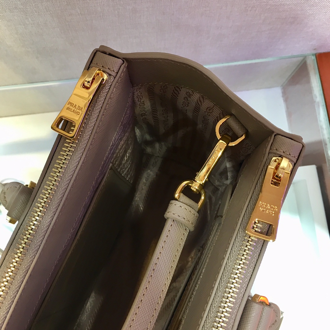 Medium Saffiano Leather Prada Galleria Bag, 1BA274
