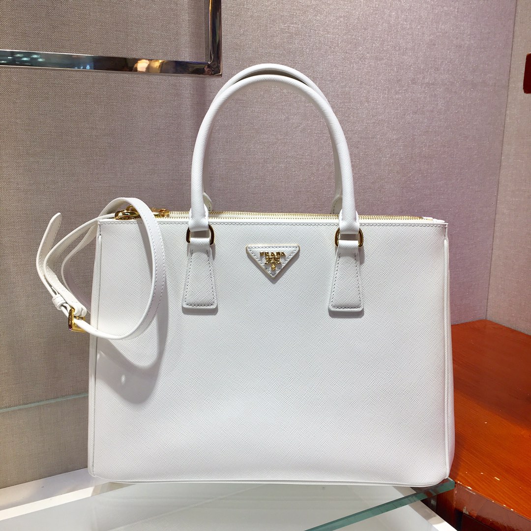 Medium Saffiano Leather Prada Galleria Bag, 1BA274