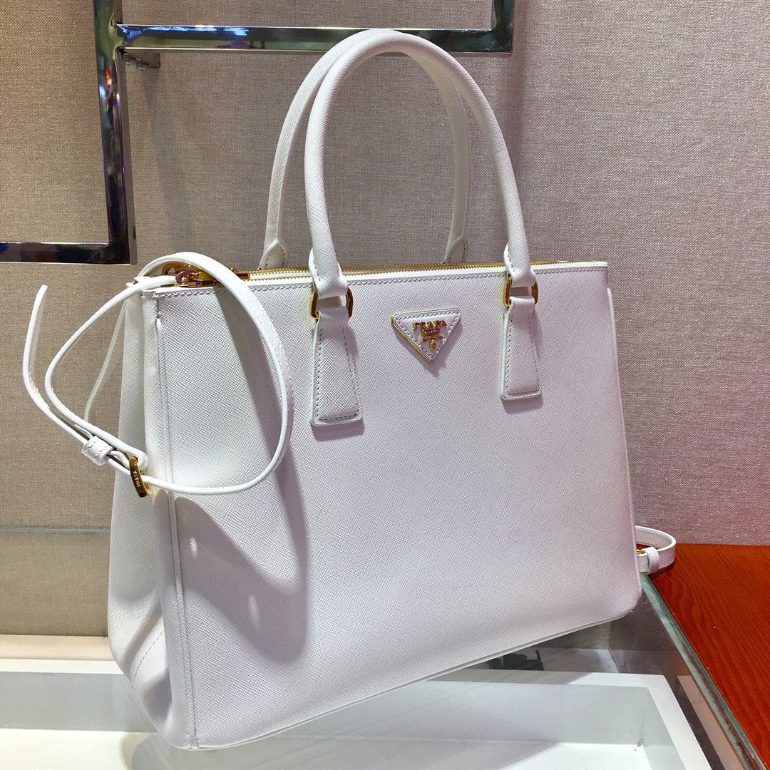 Medium Saffiano Leather Prada Galleria Bag, 1BA274