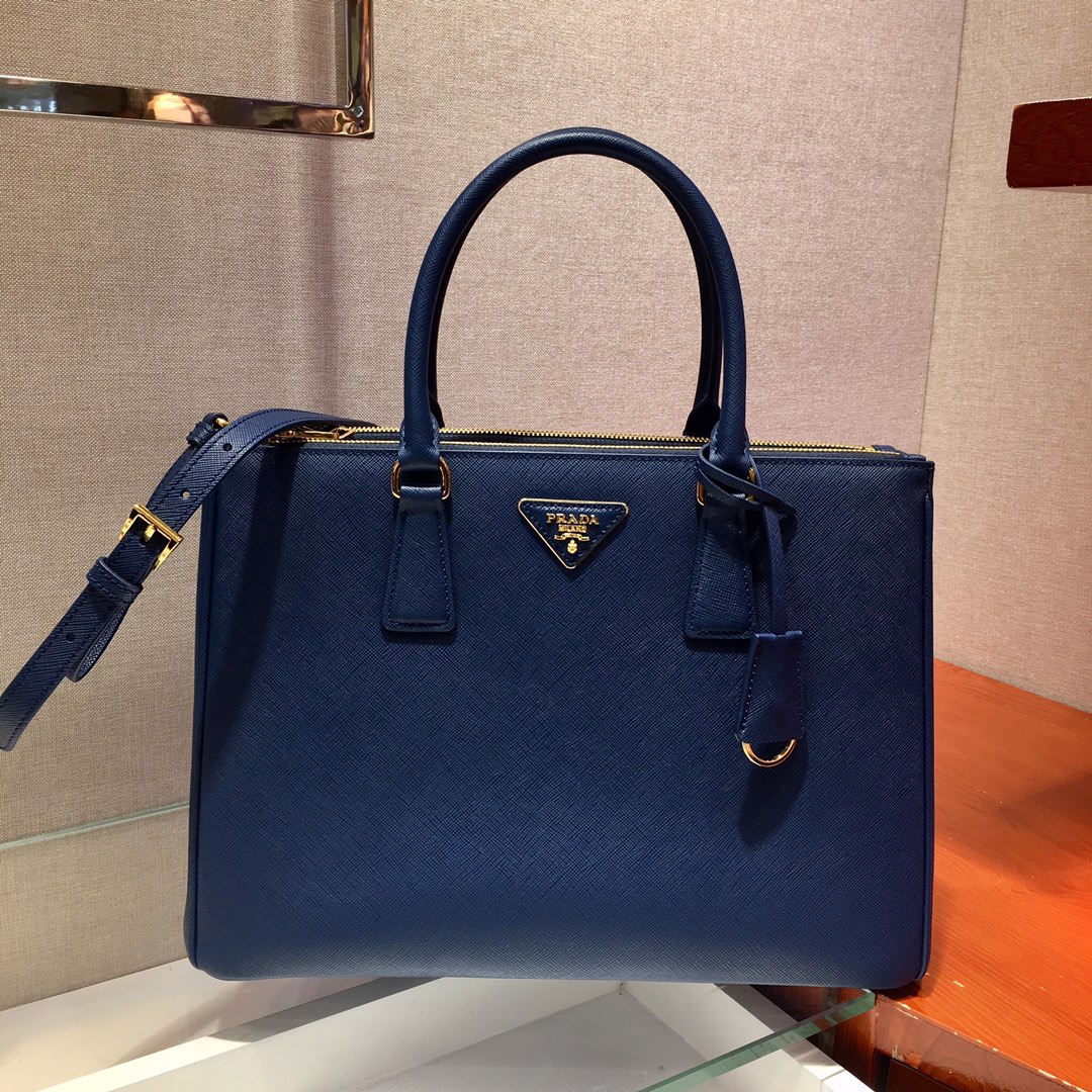Medium Saffiano Leather Prada Galleria Bag, 1BA274