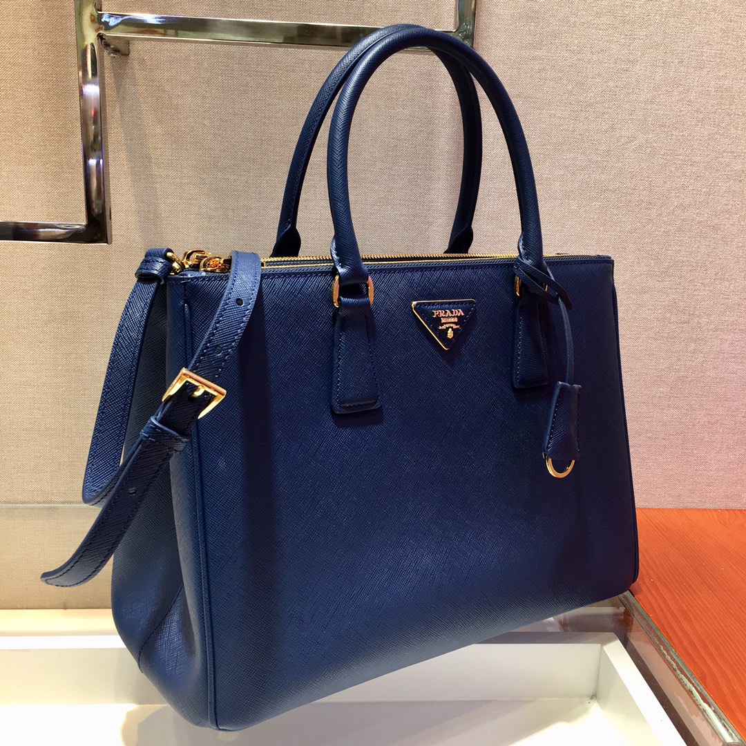 Medium Saffiano Leather Prada Galleria Bag, 1BA274