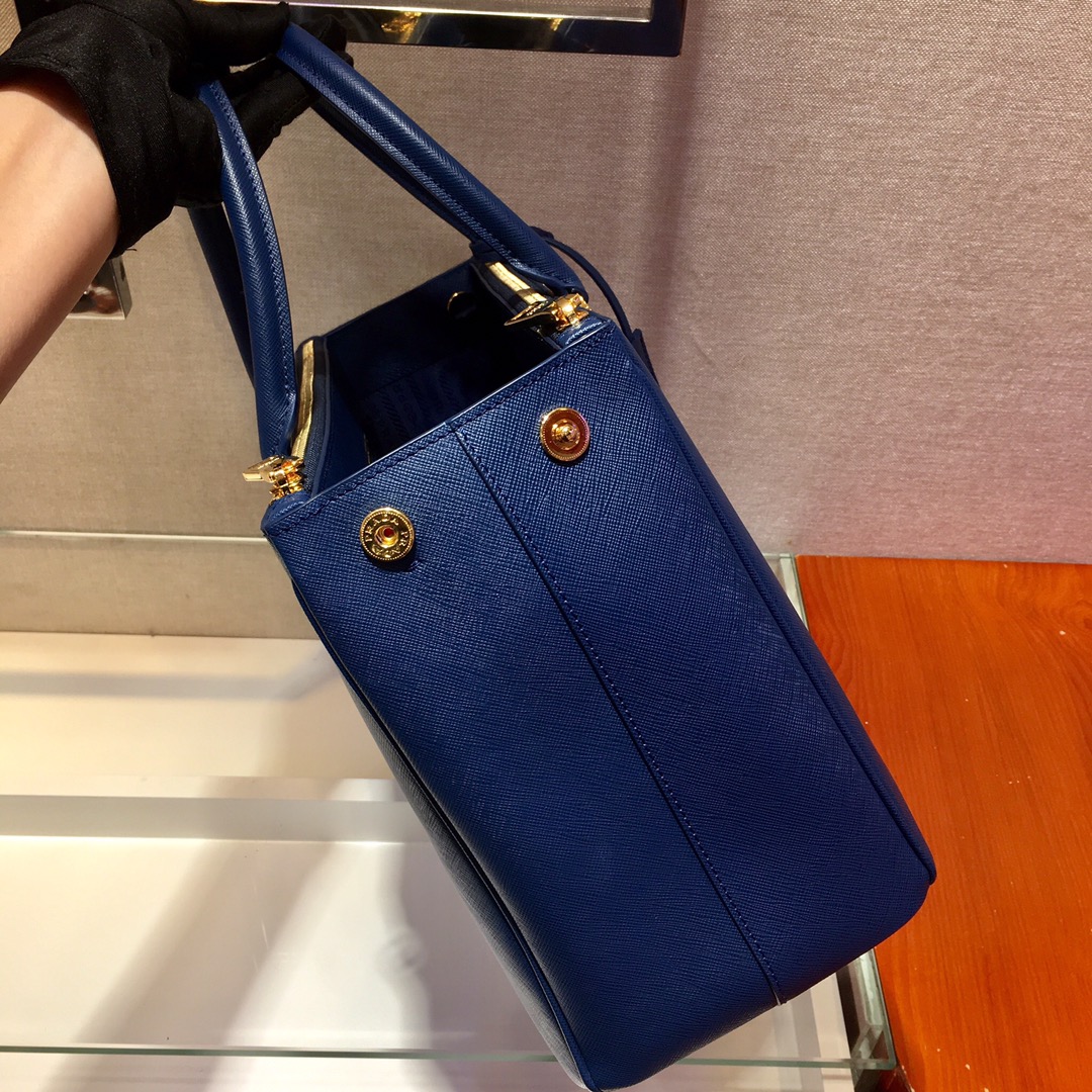 Medium Saffiano Leather Prada Galleria Bag, 1BA274
