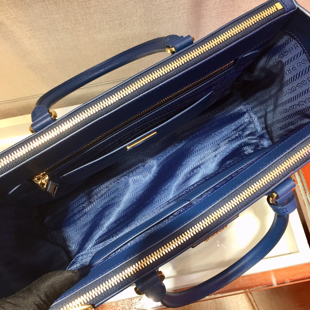 Medium Saffiano Leather Prada Galleria Bag, 1BA274