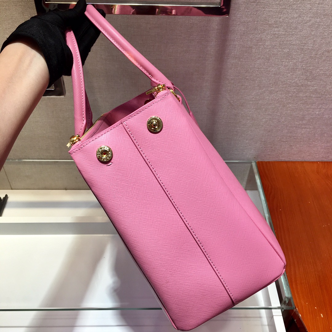 Medium Saffiano Leather Prada Galleria Bag, 1BA274