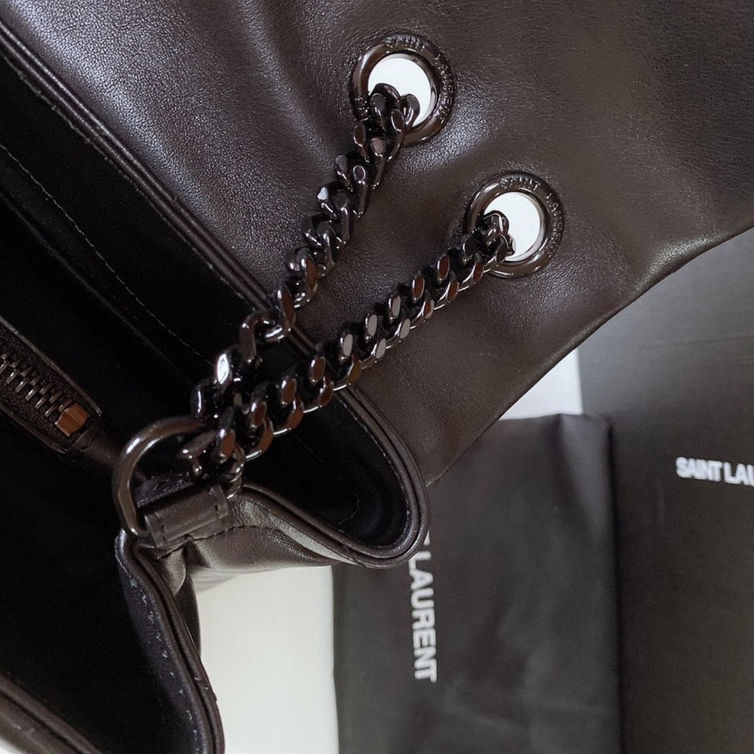 487216, YSL Saint Laurent, MEDIUM LOULOU CHAIN BAG, Y MATELASSÉ LEATHER