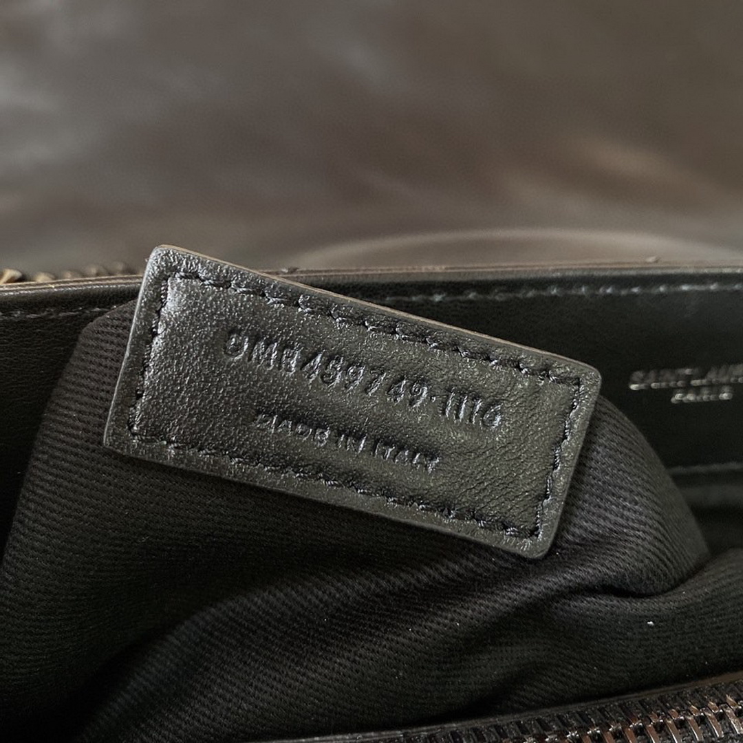 487216, YSL Saint Laurent, MEDIUM LOULOU CHAIN BAG, Y MATELASSÉ LEATHER