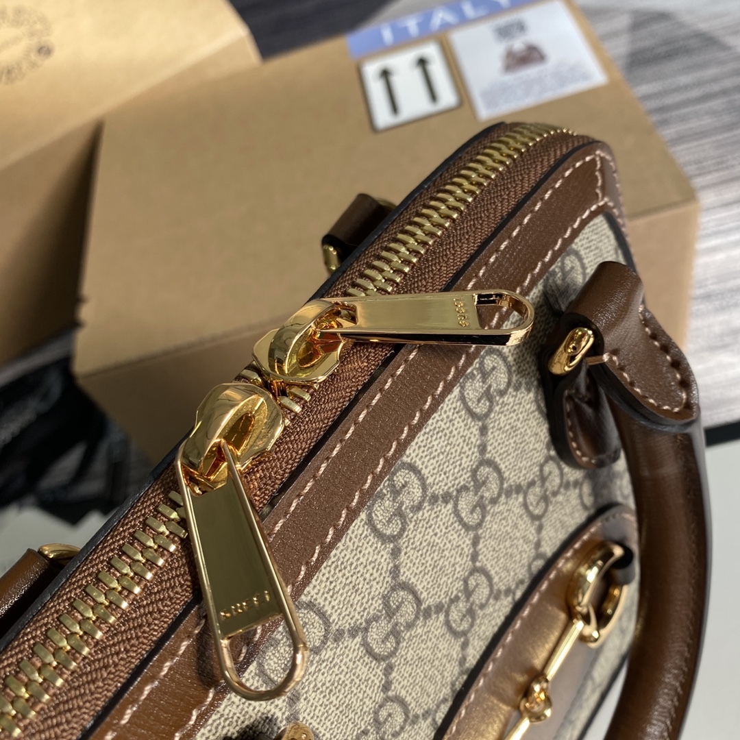 640716  Gucci Horsebit 1955 mini top handle bag, gucci Top Handle Bags for Women