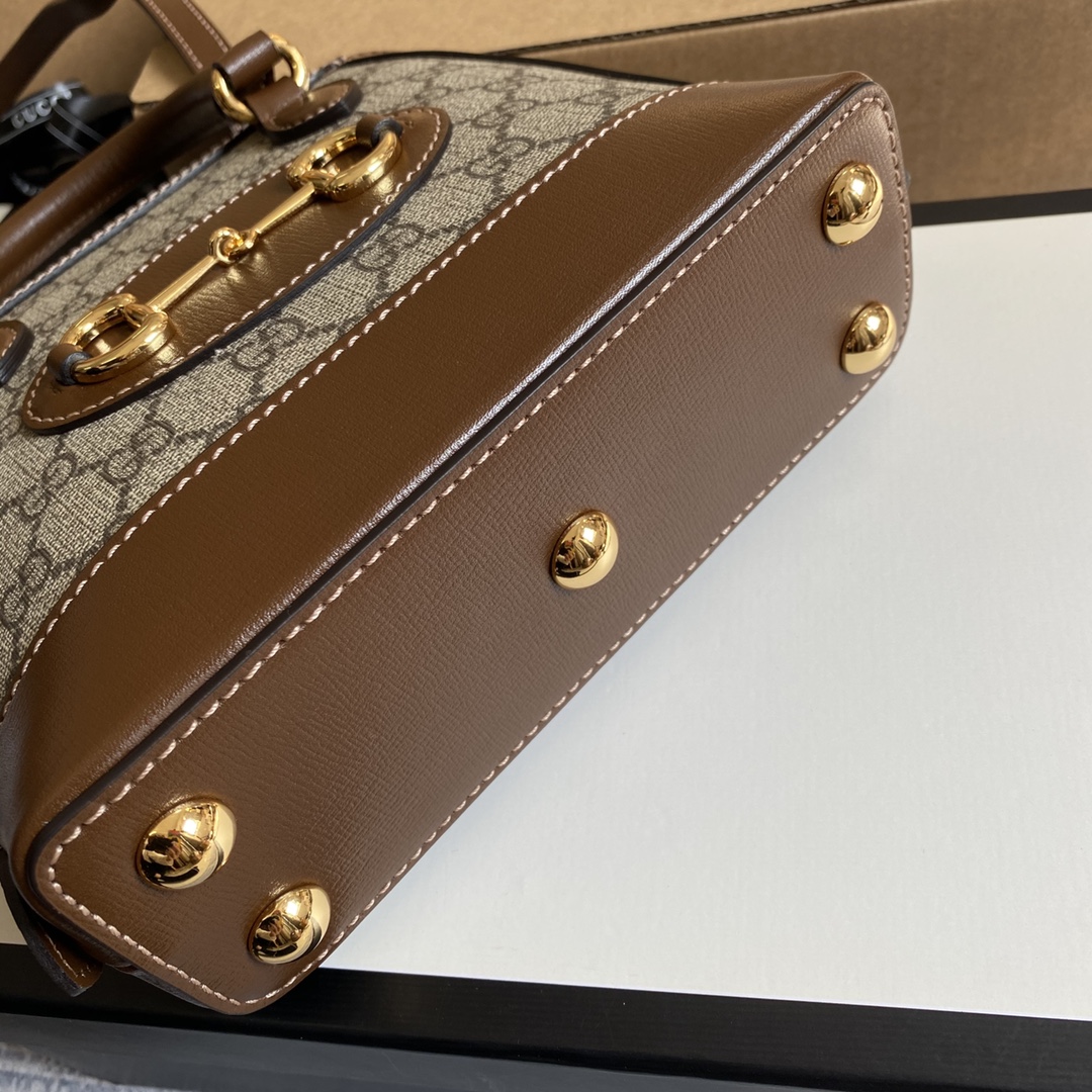 640716  Gucci Horsebit 1955 mini top handle bag, gucci Top Handle Bags for Women