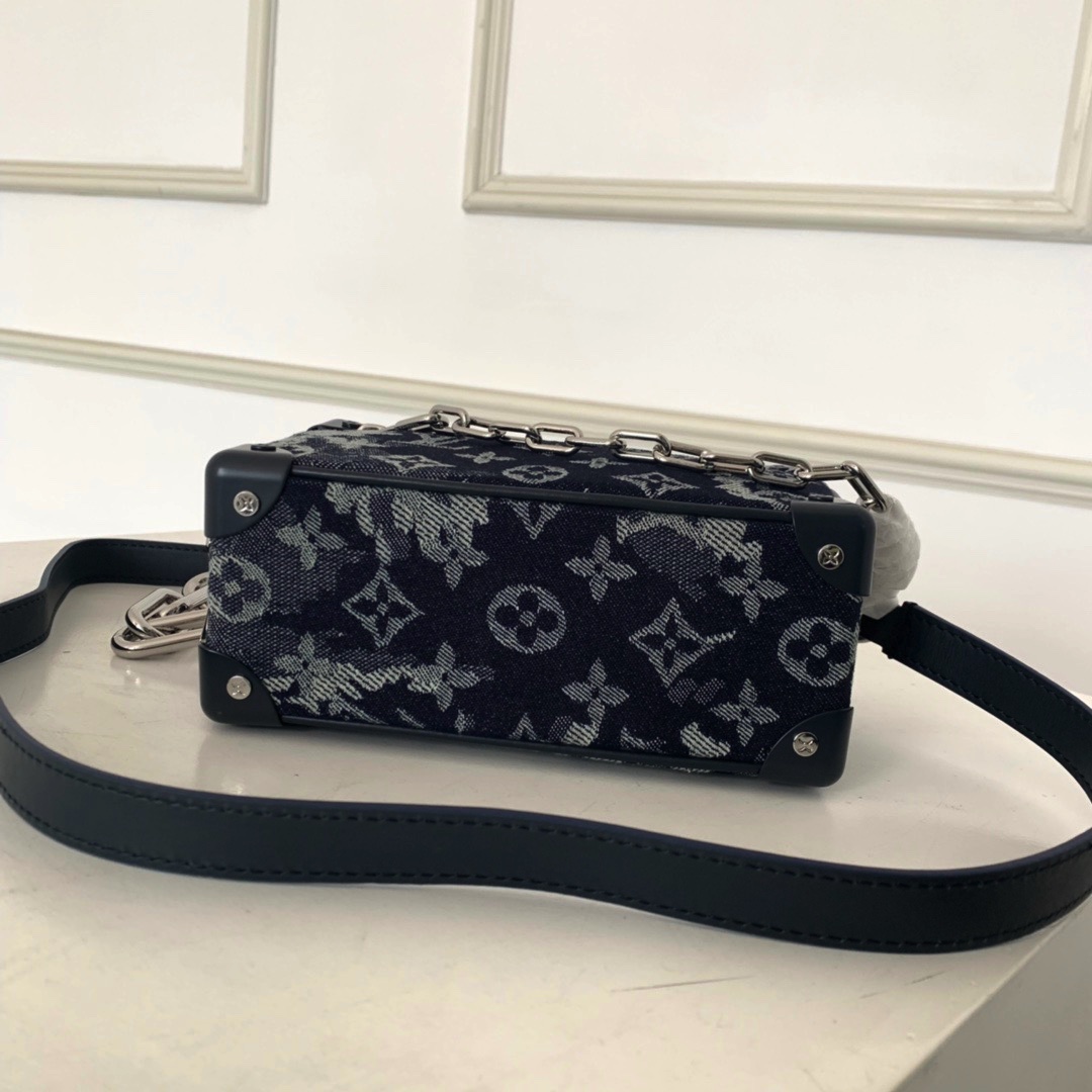 M80033  MINI SOFT TRUNK, LOUIS VUITTON LV Monogram Tapestry canvas
