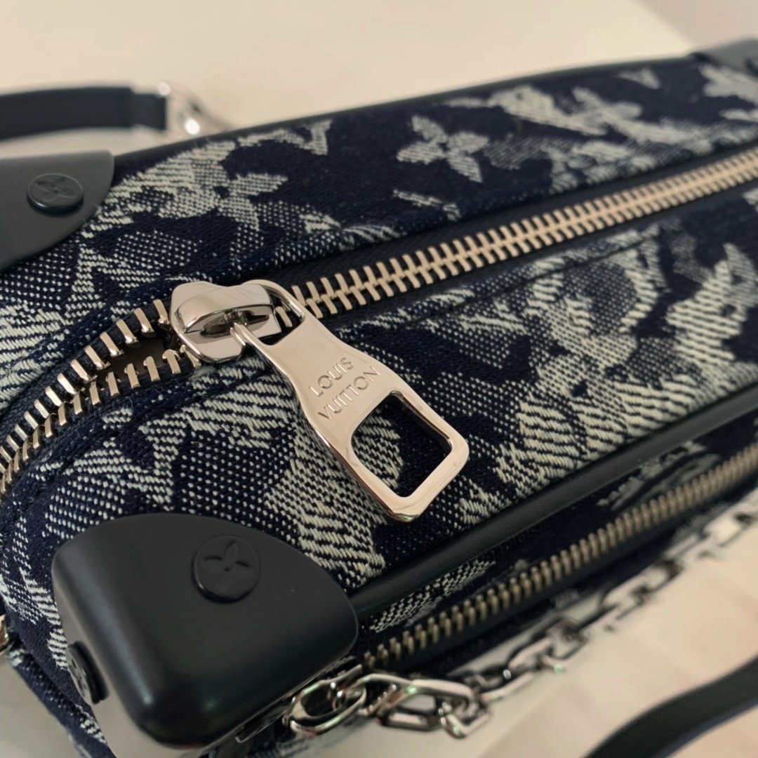 M80033  MINI SOFT TRUNK, LOUIS VUITTON LV Monogram Tapestry canvas