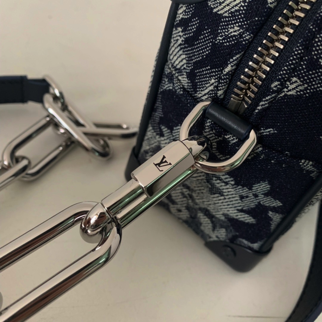 M80033  MINI SOFT TRUNK, LOUIS VUITTON LV Monogram Tapestry canvas