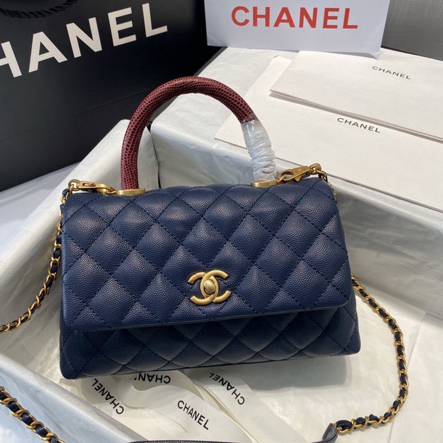 Small Flap Bag with Top Handle, CHANEL Handbags